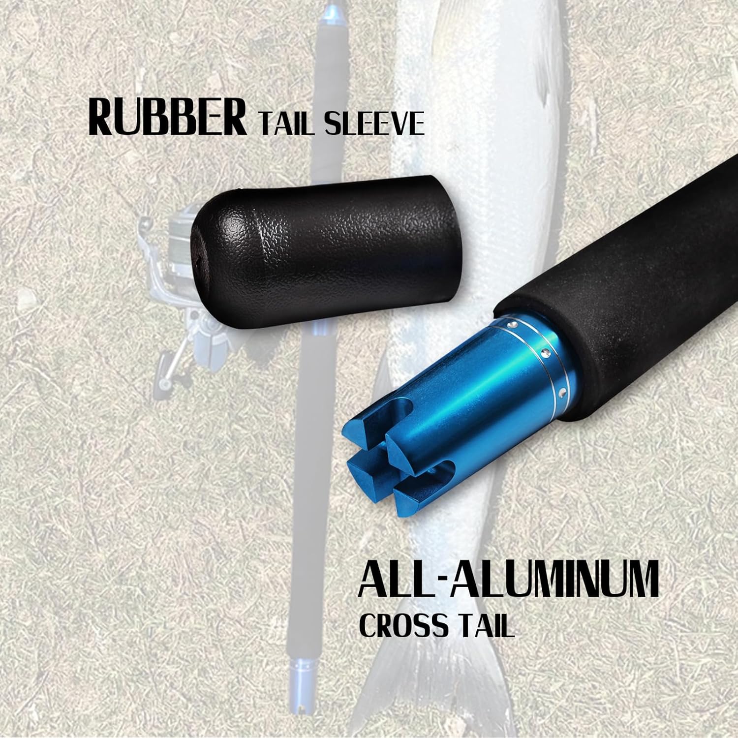 Fiblink Saltwater Graphite Jig / Spinning Rod / Jig Pole 6' Med 50-80#