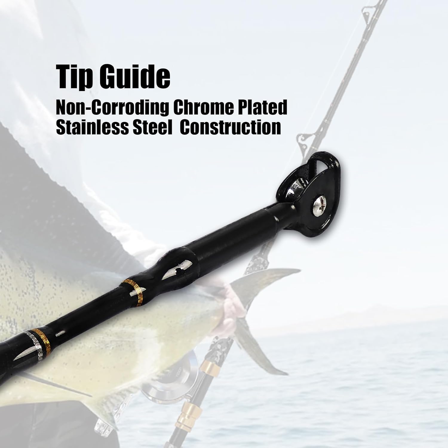 Fiblink 1-Piece Saltwater Offshore Trolling Rod