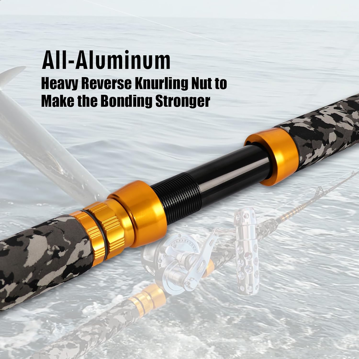 Fiblink 1-Piece Saltwater Offshore Trolling Rod